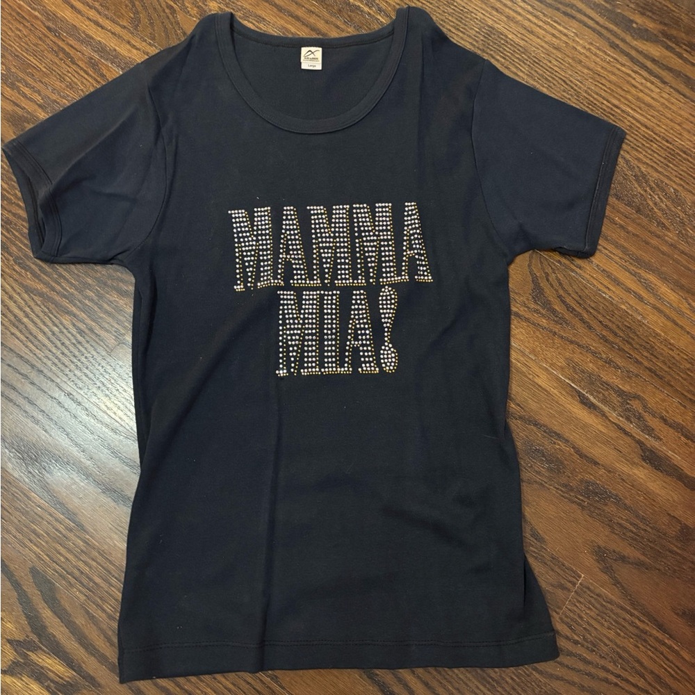 Concert band tee shirt ABBA mamma mia vintage